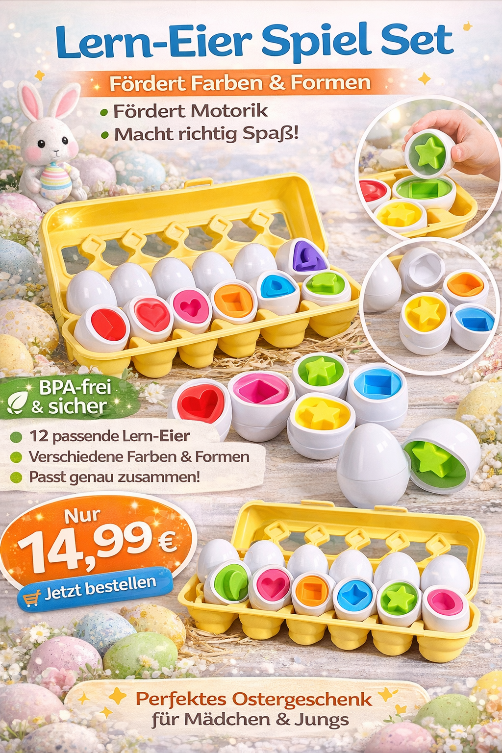 🐰 Montessori Oster Box (1–5 Jahre) – Sinnvoll schenken statt Süßigkeiten
