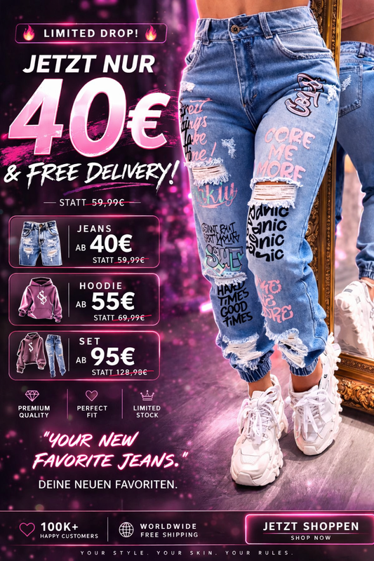 Urban Graffiti Jeans – Moderner Streetwear Fit