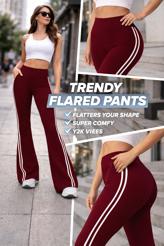 Damen High-Waist Flare Hose – Slim Fit &amp; Modern Style