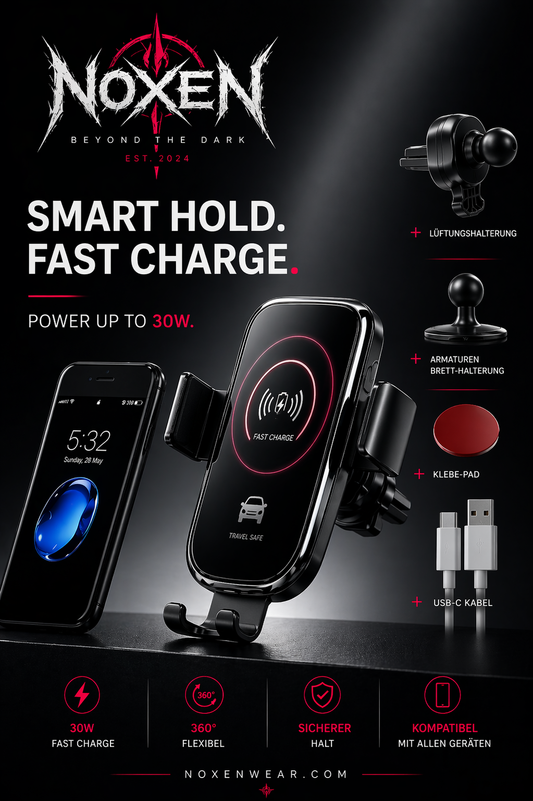 Wireless Charging Phone Car Holder Charger 30W For iPhone 15 14 13 12 11 Pro XS Max XR Samsung Xiaomi Fast Car Wireless Chargers