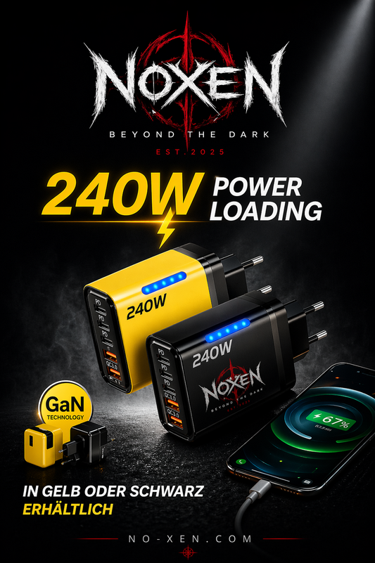 240W GaN USB C Charger 5-in-1 Fast Charging Phone Charger Power Adapter for iPhone Samsung Xiaomi Type C EU/US Plug Wall Charger