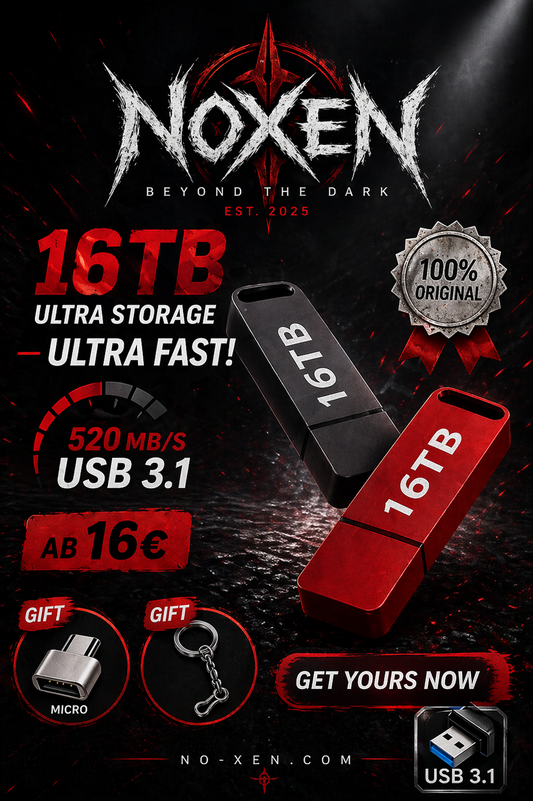 16TB USB Flash Drive, USB 3.2, High-Speed USB Stick, Metal - USB Storage for Computer Storage Devices
