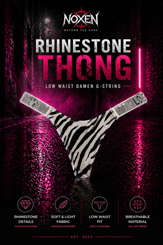 Sexy Rhinestone Thong – Low Waist Damen G-String