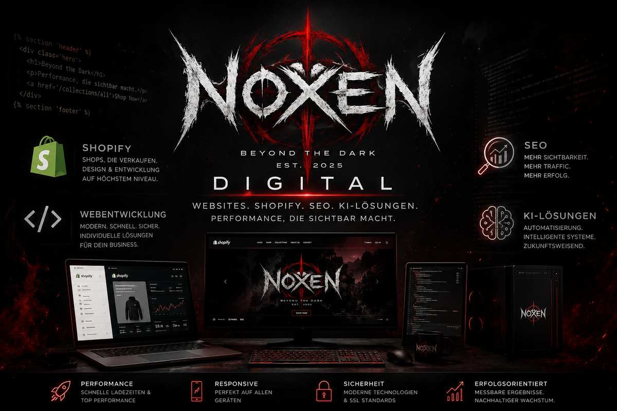 Digital NOXEN Professionelle Webseiten, SEO, KI Lösungen und digitale Automatisierungen