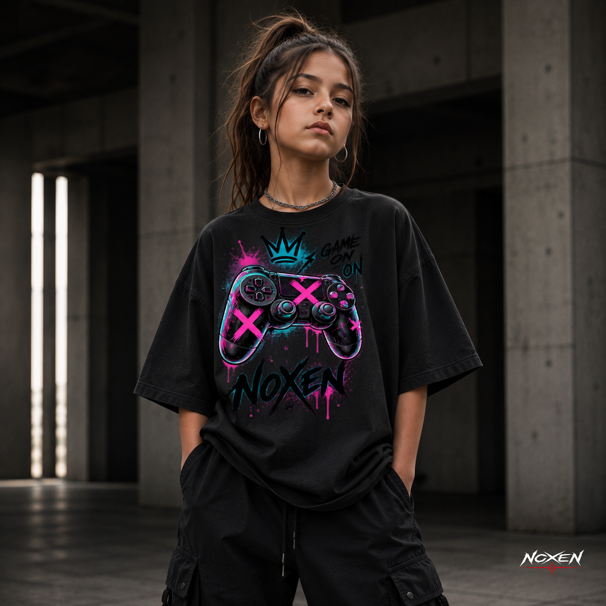 NOXEN Game On Kids Girl T Shirt – Produktansicht 2