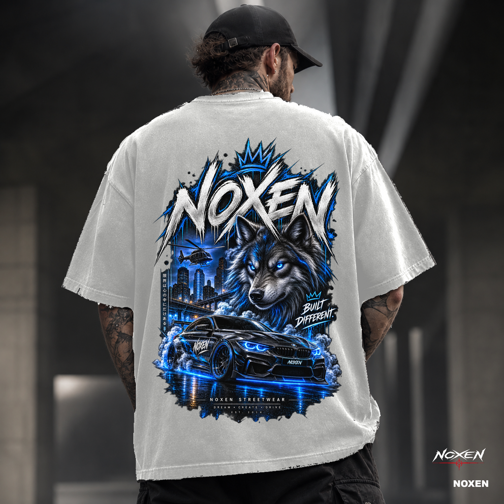 NOXEN BUILT DIFFERENT – Wolf Oversized T Shirt – Produktansicht 5