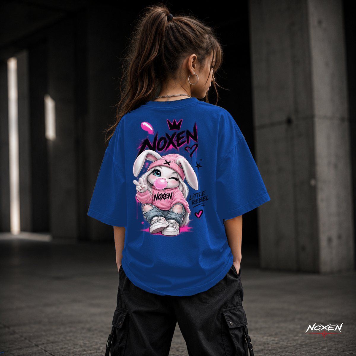 NOXEN Bunny Vibes Kids Girl T Shirt – Produktansicht 2