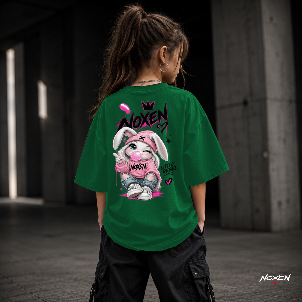 NOXEN Bunny Vibes Kids Girl T Shirt – Produktansicht 6