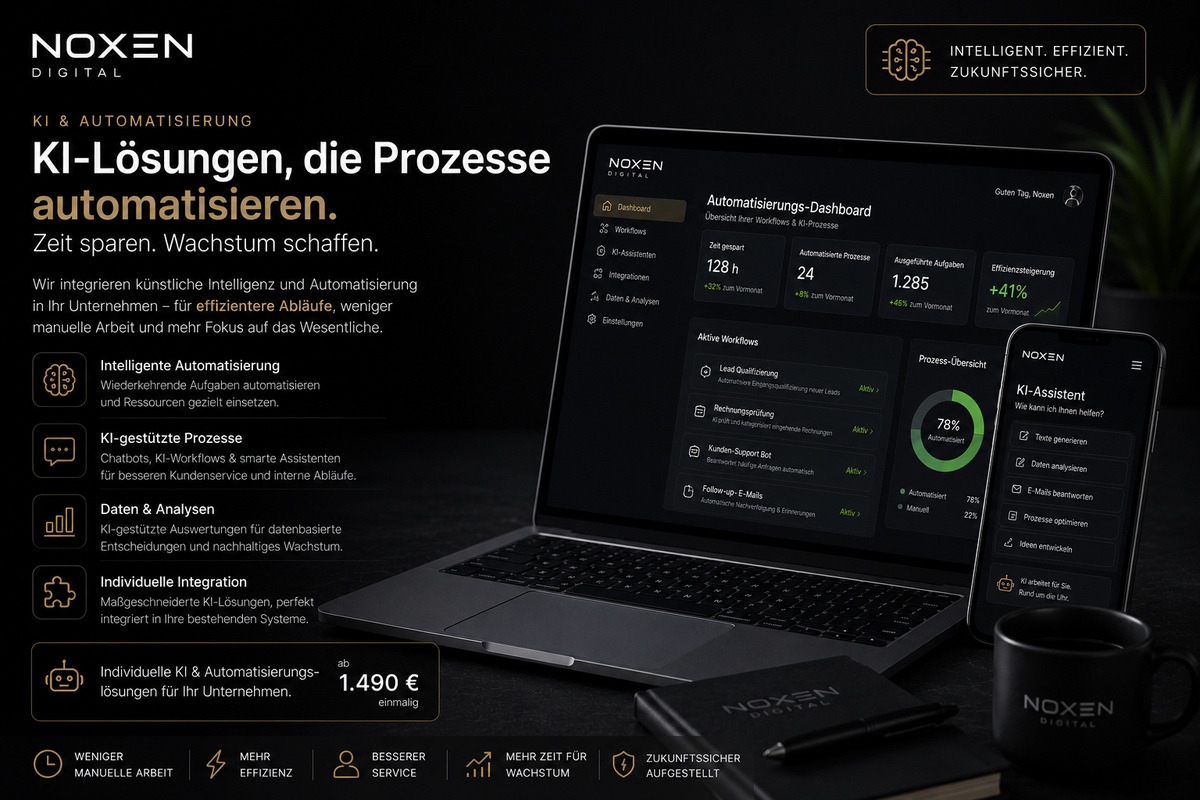KI & Automatisierung für Unternehmen – Produktansicht
