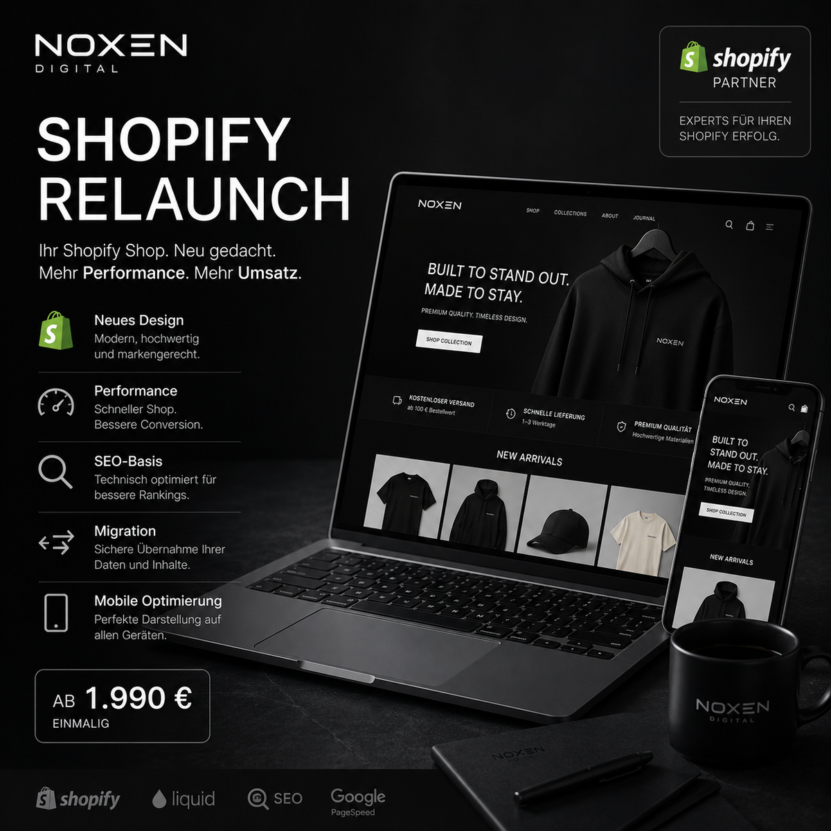 Shopify Relaunch – Produktansicht