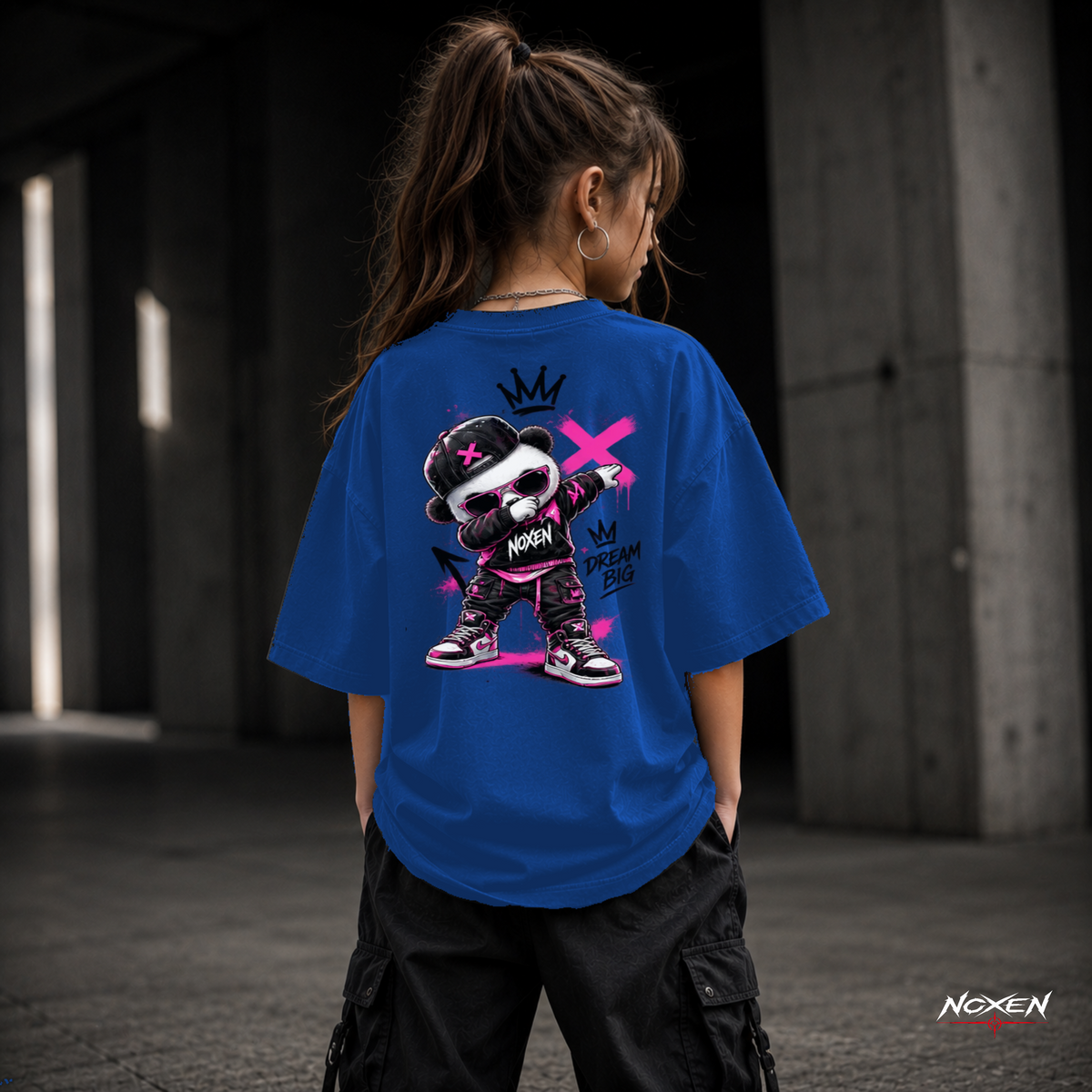 NOXEN Dream Big Panda Kids Girl T Shirt – Produktansicht 5