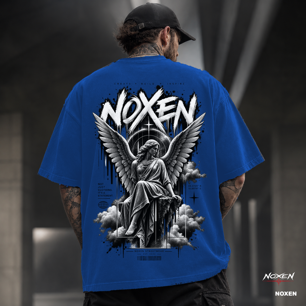 NOXEN FALLEN ANGEL – Oversized Streetwear T Shirt – Produktansicht 2