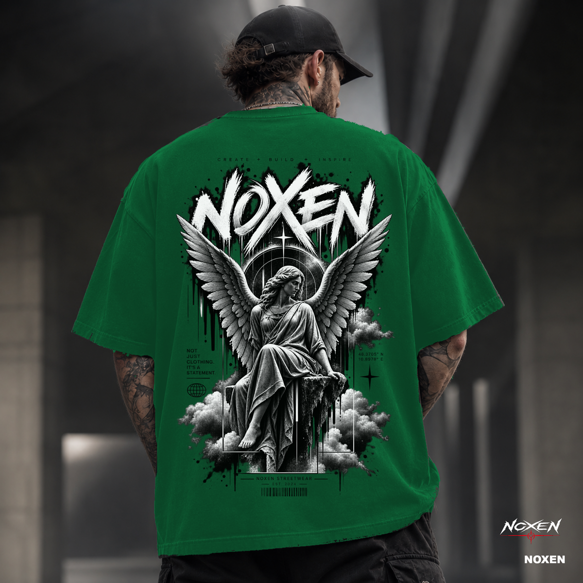 NOXEN FALLEN ANGEL – Oversized Streetwear T Shirt – Produktansicht 5