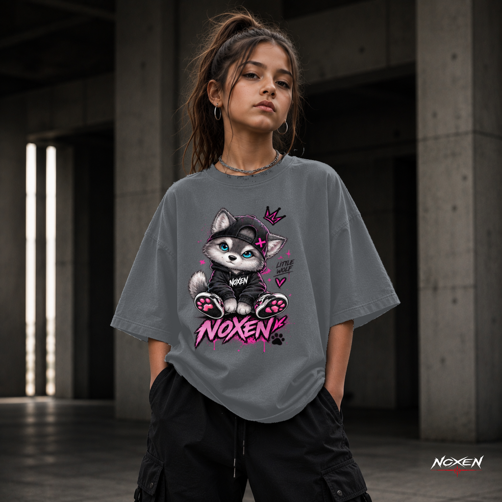 NOXEN Little Rebel Cat Kids Girl T-Shirt