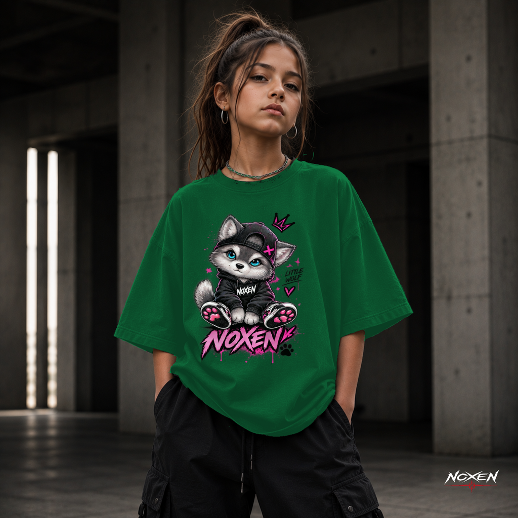 NOXEN Little Rebel Cat Kids Girl T-Shirt