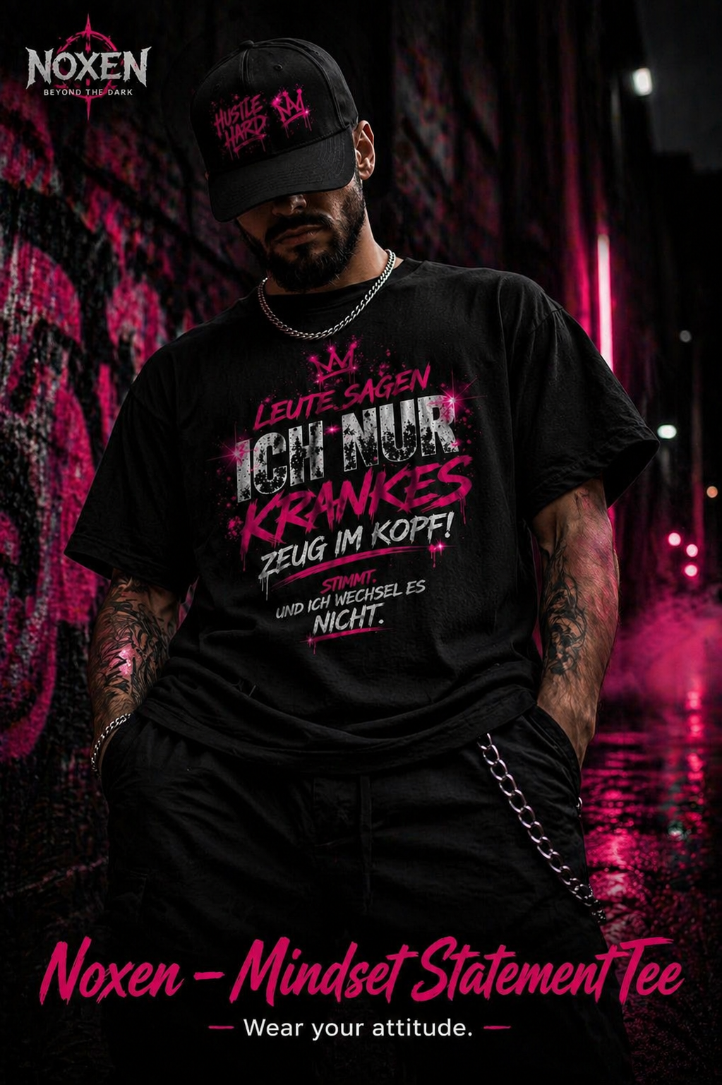 Noxen – Mindset Statement Tee – Produktansicht
