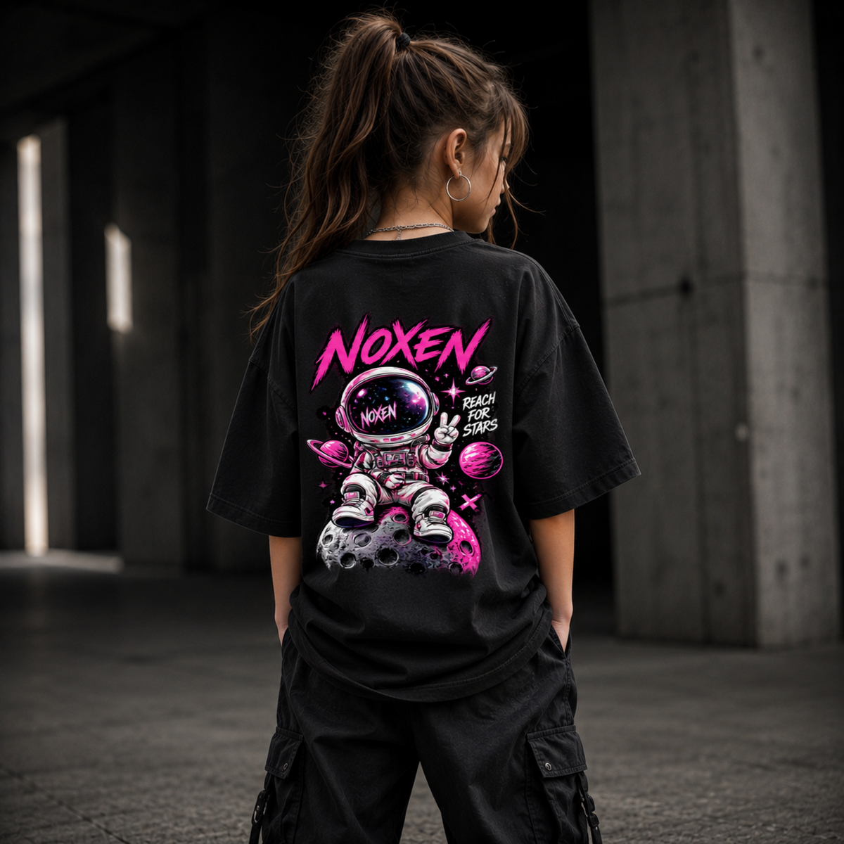 NOXEN Reach For The Stars Kids Girl T Shirt – Produktansicht 3