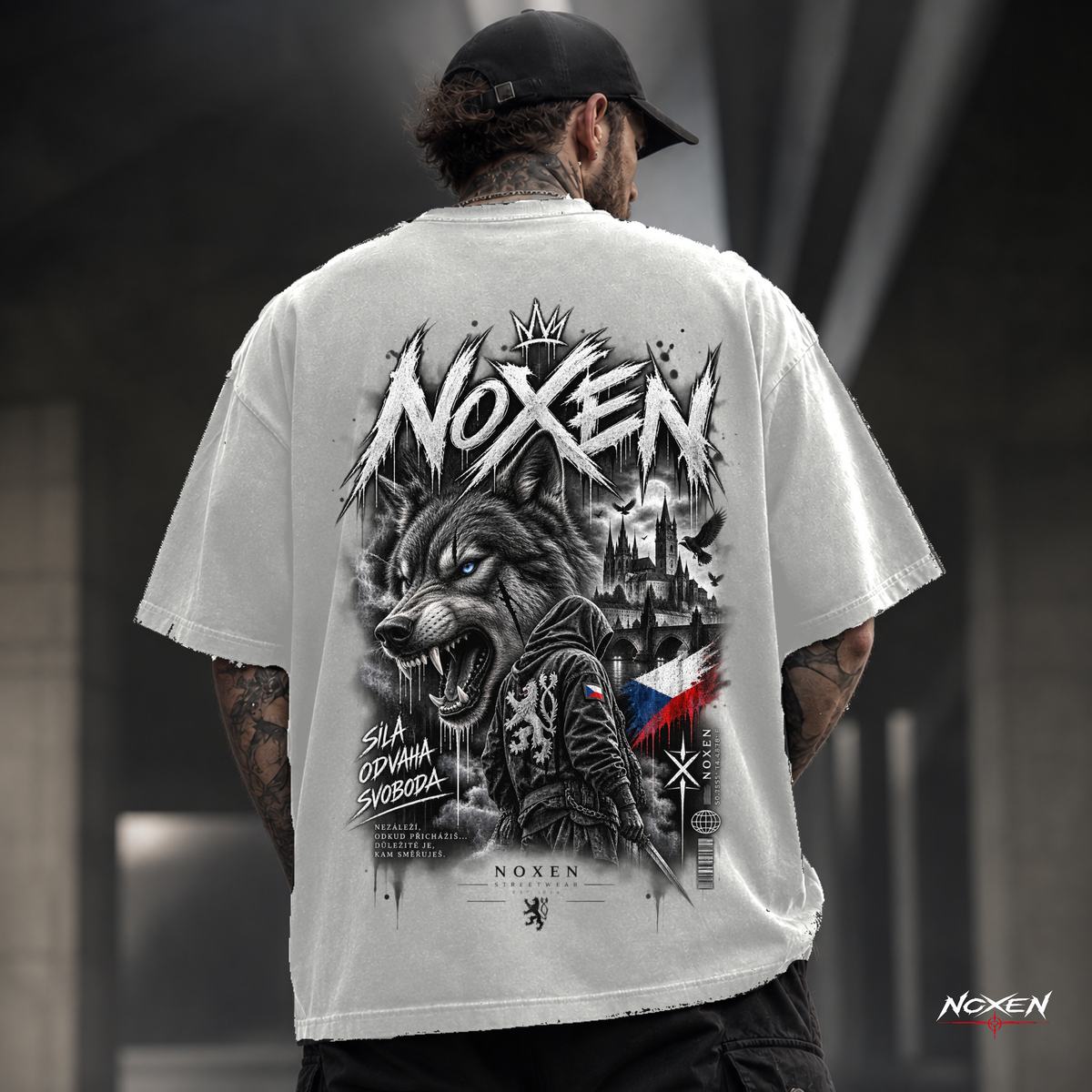 NOXEN SVOBODA – Czech Wolf Oversized T Shirt – Produktansicht 5